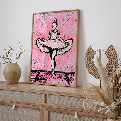 French Ballerina Vintage Wall Art