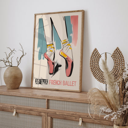 Jayolux French Ballerina Wall Art Print