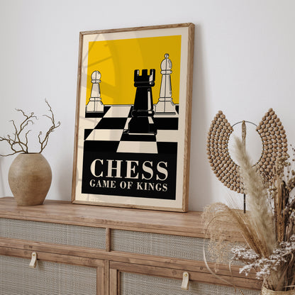 CHESS Game of Kings - Yellow Poster