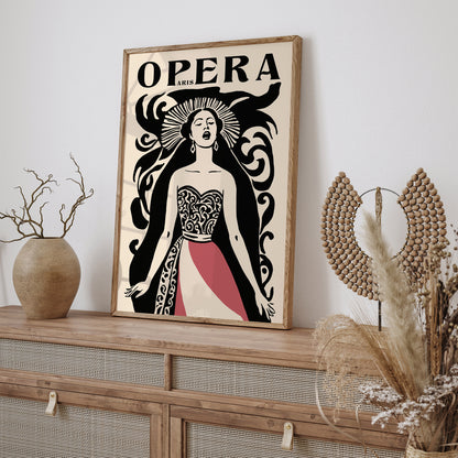 Paris Opera Singer Art Print Vintage Collection