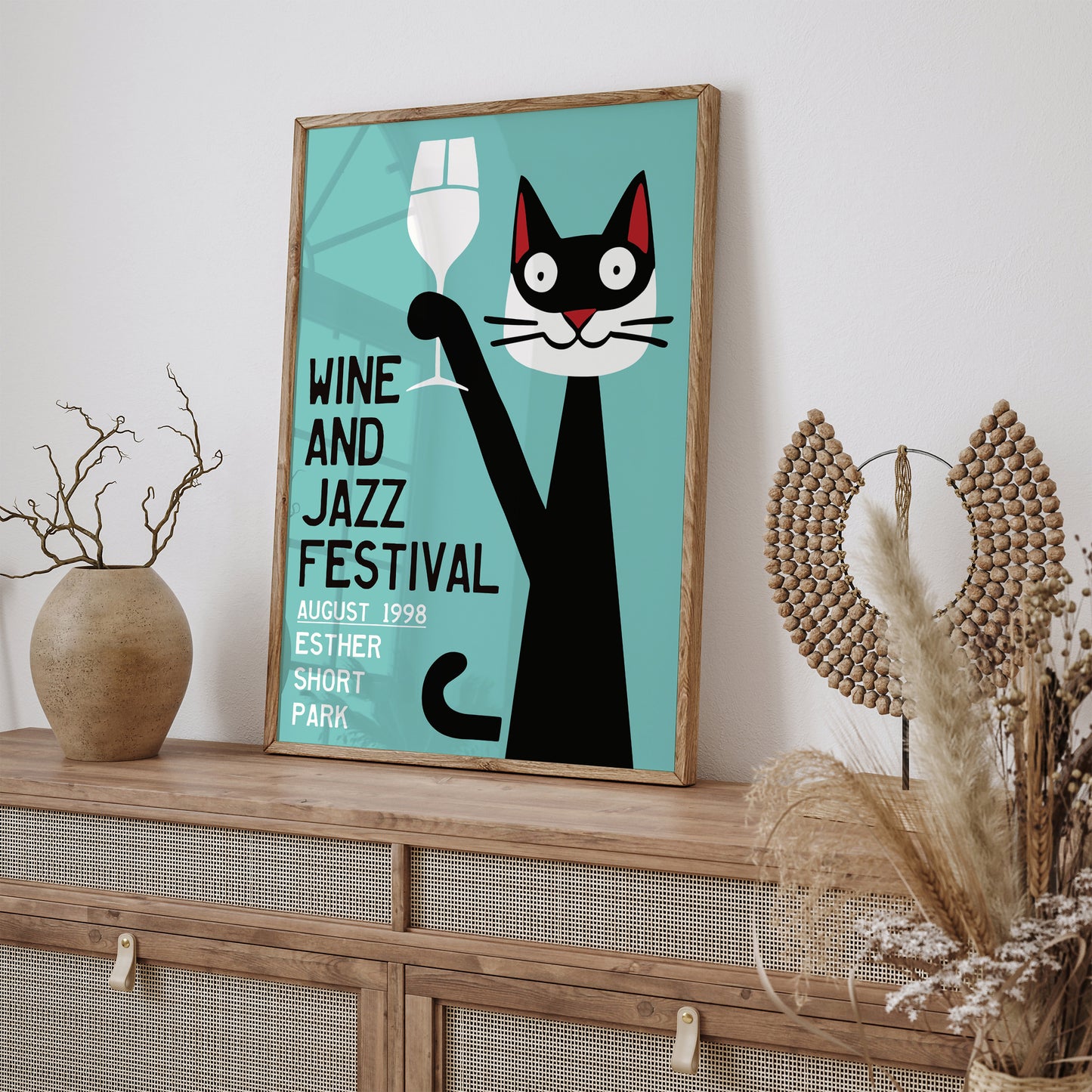 Wine and Jazz Festival 1998 NYC Poster