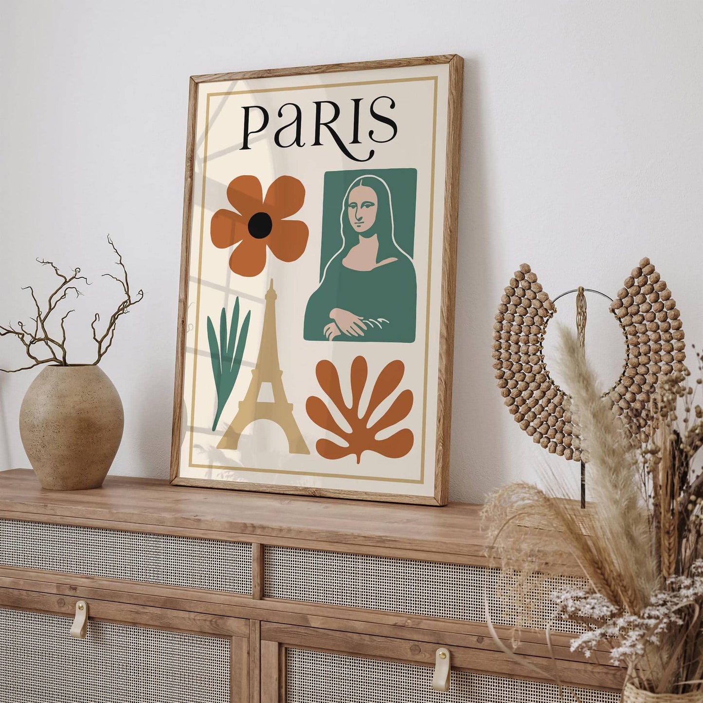 Paris Aesthetic Modern Travel Poster