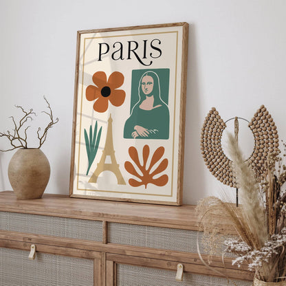 Paris Aesthetic Modern Travel Poster