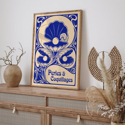 Vintage Seashells Poster