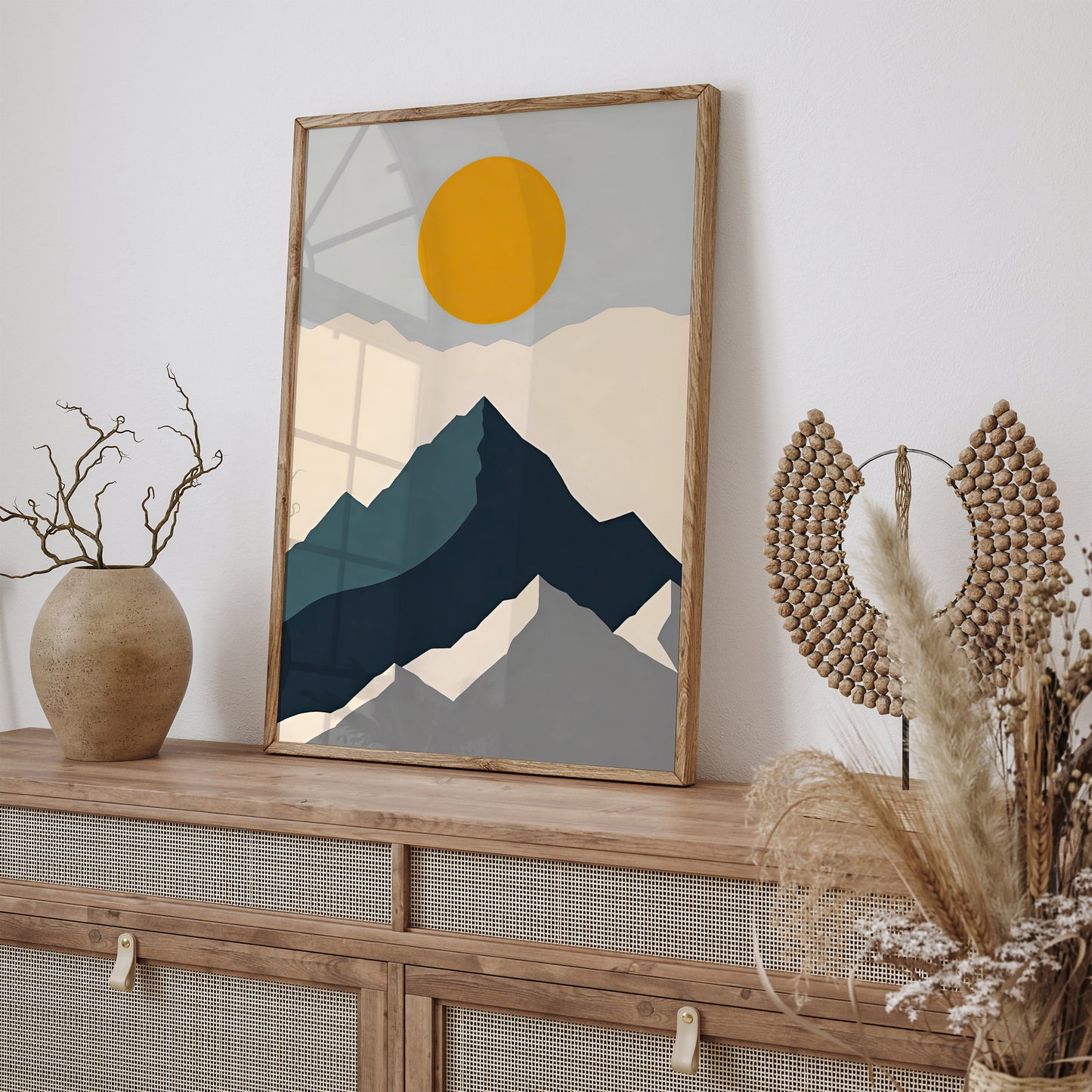 Sunset in the Mountains Poster