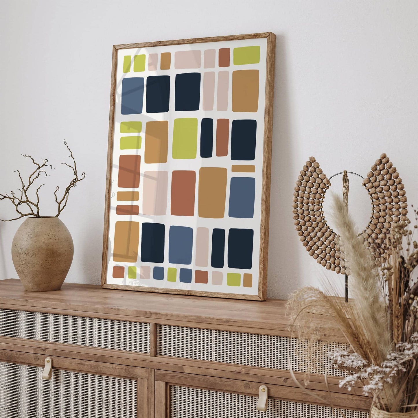 Abstract Aesthetic Colorblocks Art Print