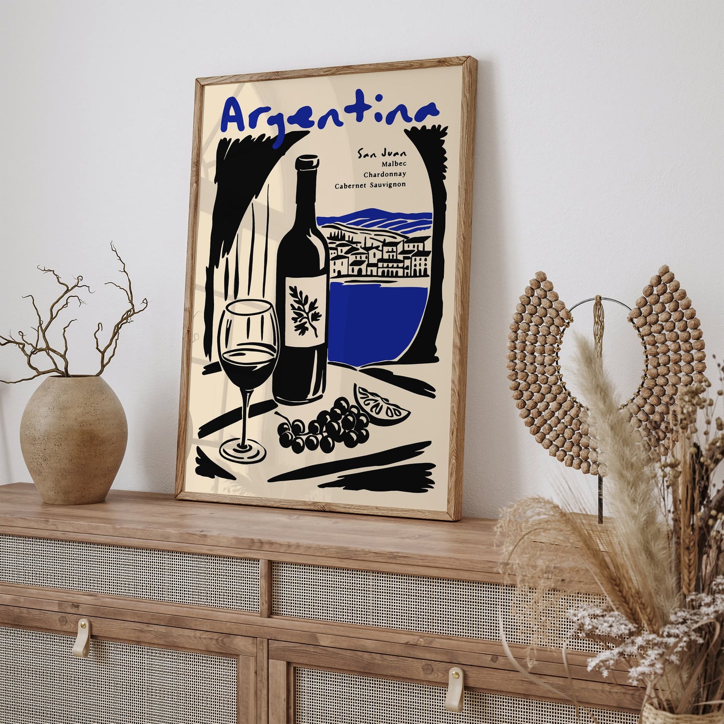 Argentina San Juan Wine Poster