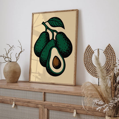 Avocado Poster - Kitchen Wall Art Decor