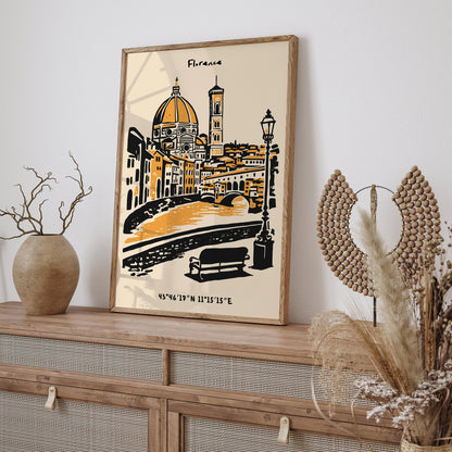 Florence Italy Poster – Cityscape Wall Art
