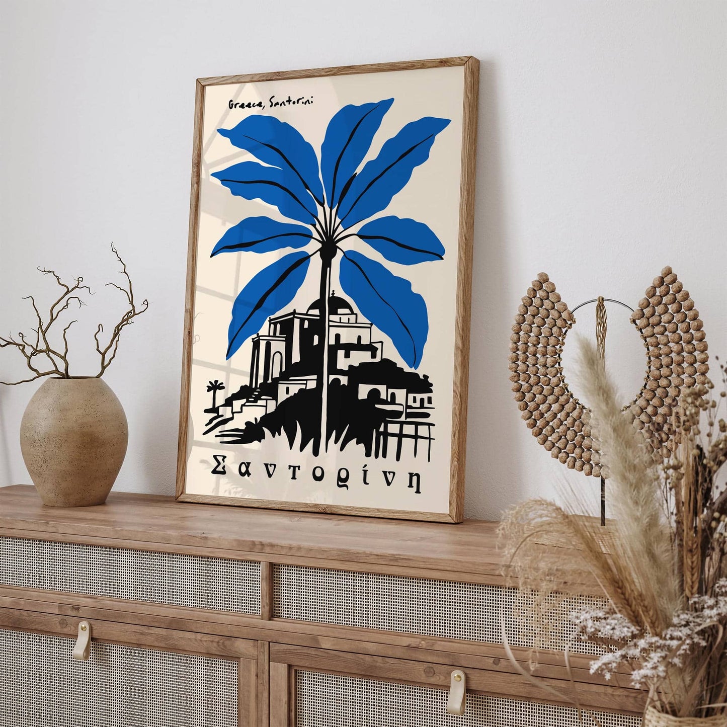 Greece Santorini Travel Poster
