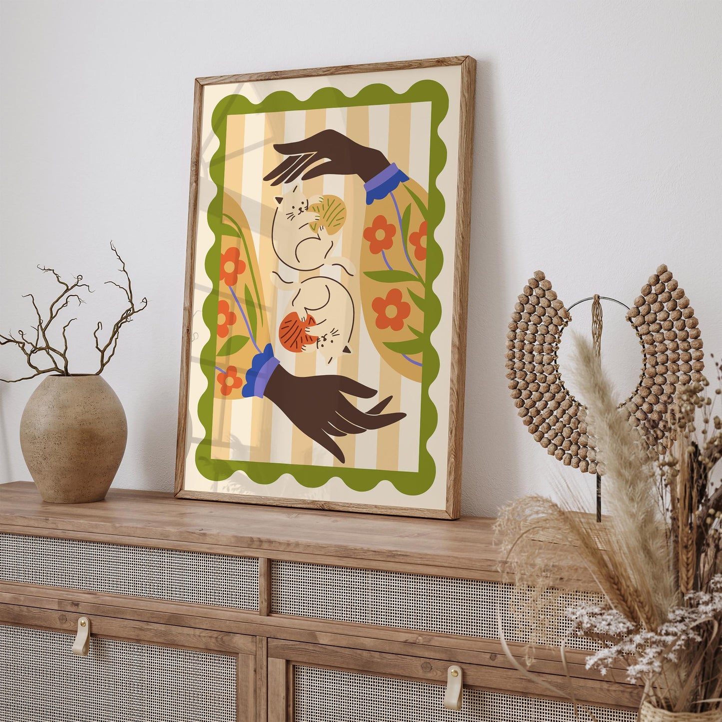 Funny Cats Colorful Poster 2026