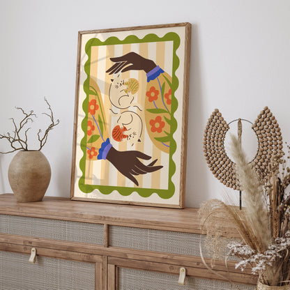 Funny Cats Colorful Poster 2026