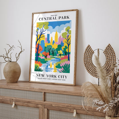 Central Park NYC Travel Art Print