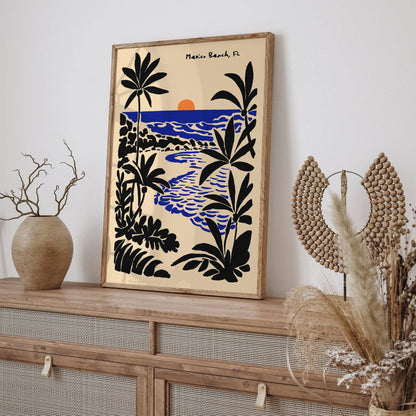 Mexico Beach Florida Honeymoon Gift Idea Print