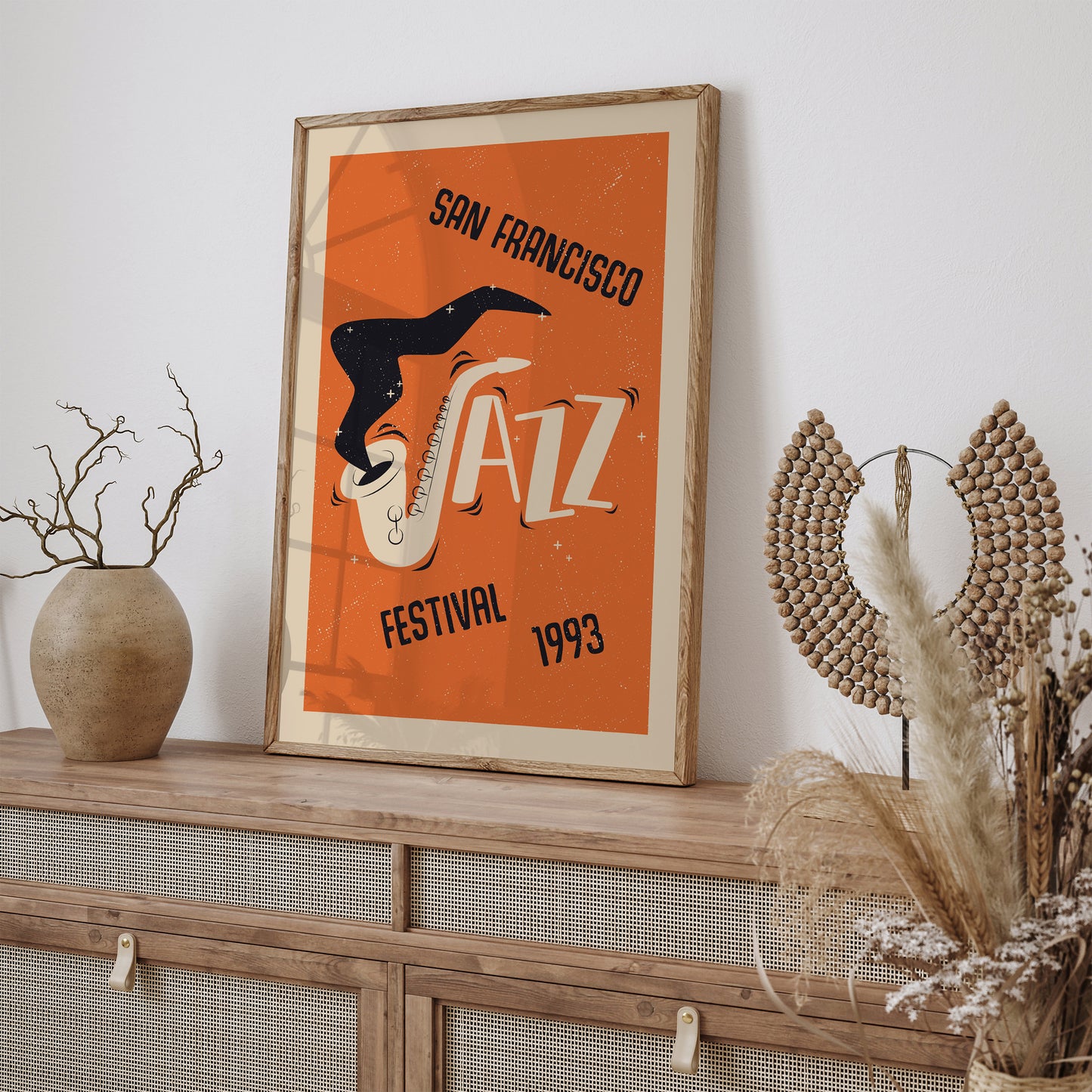 San Francisco Jazz Festival Orange Poster