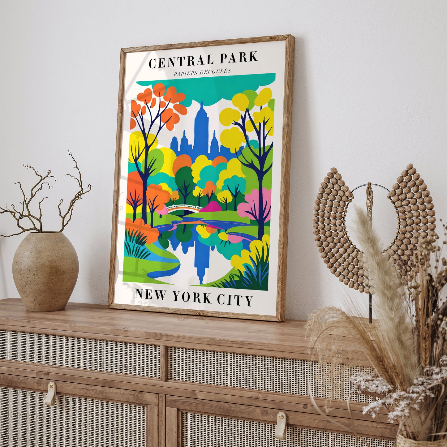 Central Park NYC Papiers Decoupes Poster