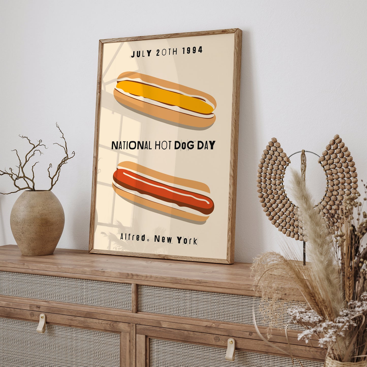 National Hot-Dog Day Poster