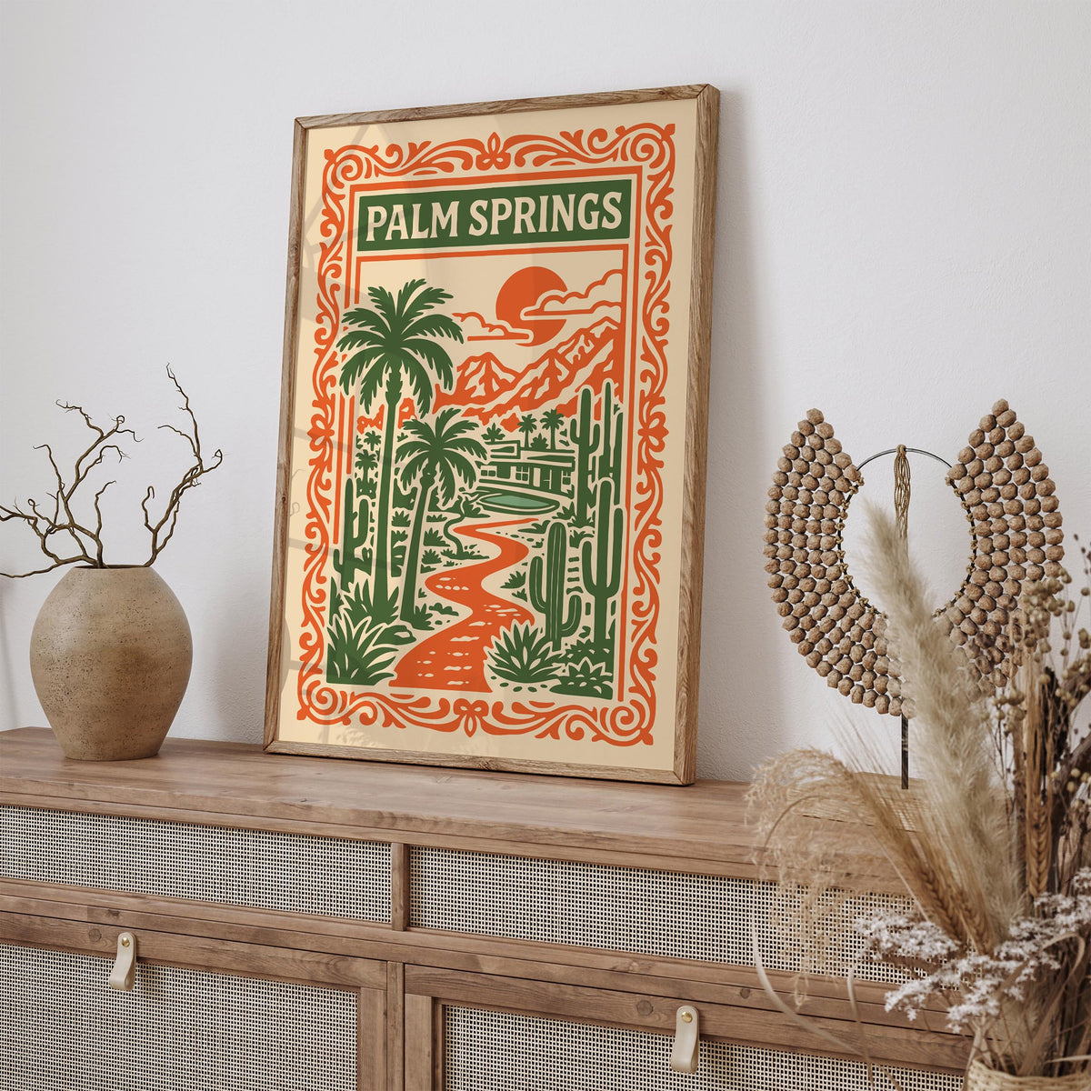 Retro Palm Springs Travel Poster