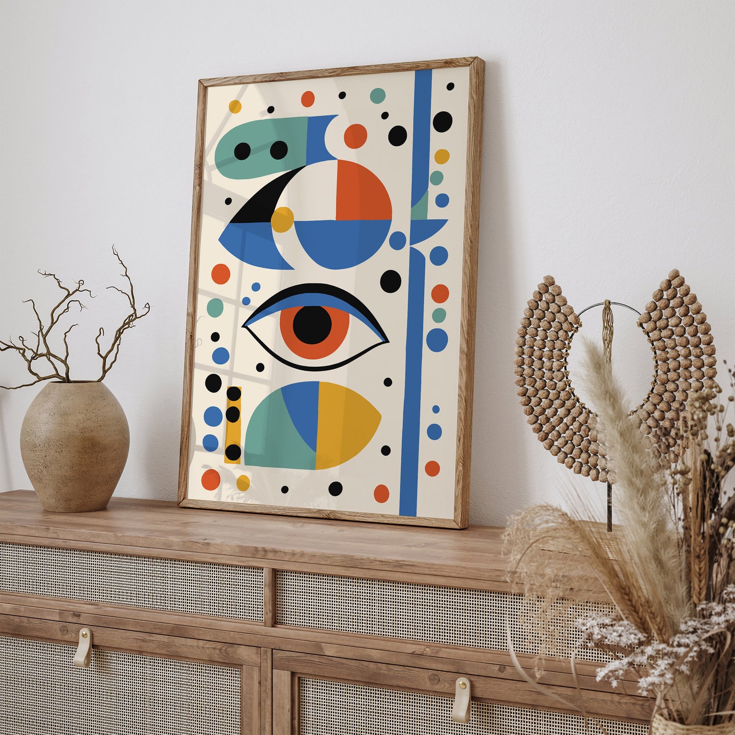 Mid Century Modern Eye Poster