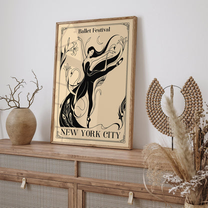 New York City Ballet Festival Art Poster