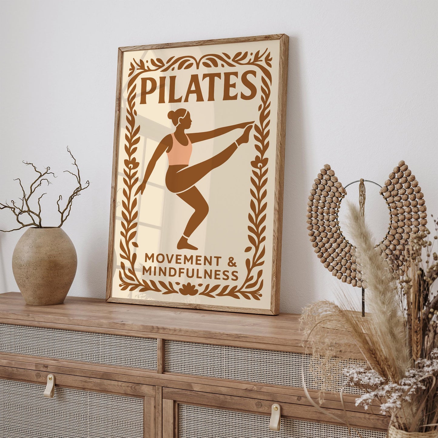 Pilates Movement and Mindfulness Poster