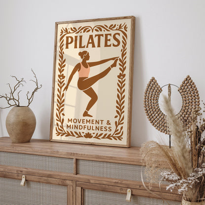 Pilates Movement and Mindfulness Poster
