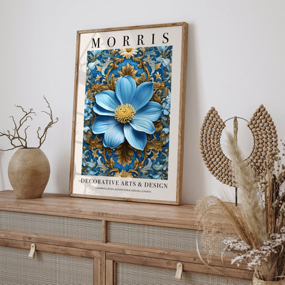 Blue Flower W. Morris Art Print