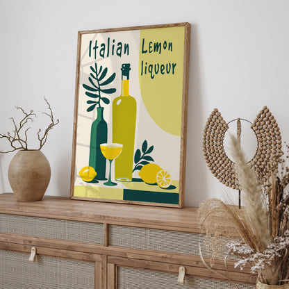 Italian Lemon Liquer Lime Cream Poster