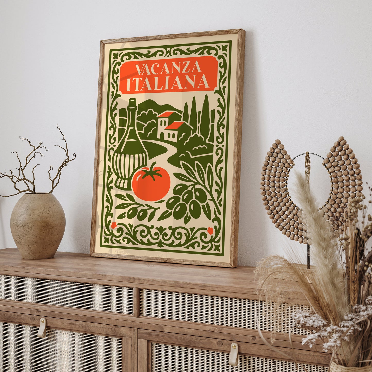 Italian Travel Poster – Vintage Rococo Wall Art