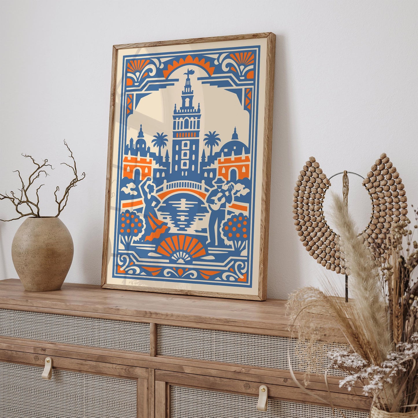 Seville Andalusia Travel Poster – Spain Wall Art Print