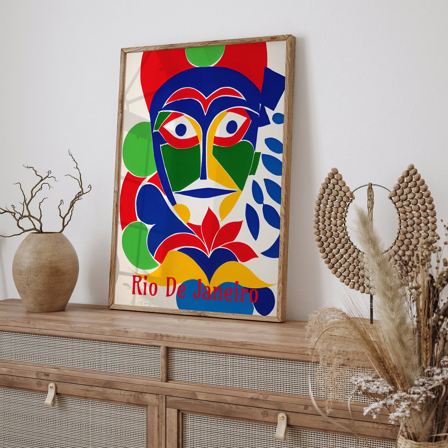 Rio De Janeiro Colorful Mask Wall Art