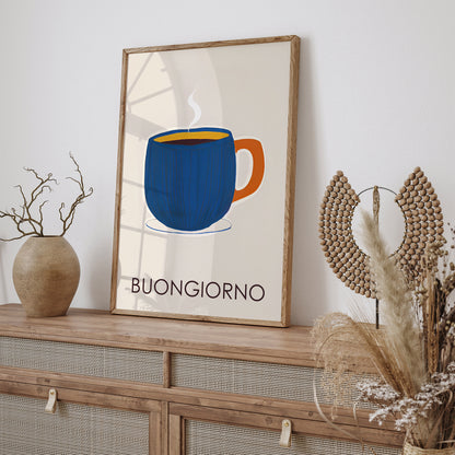 Buongiorno Retro Coffee Poster