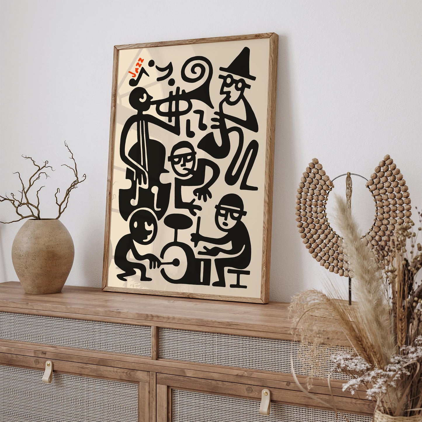 Jazz Band Poster - Abstract Music Print