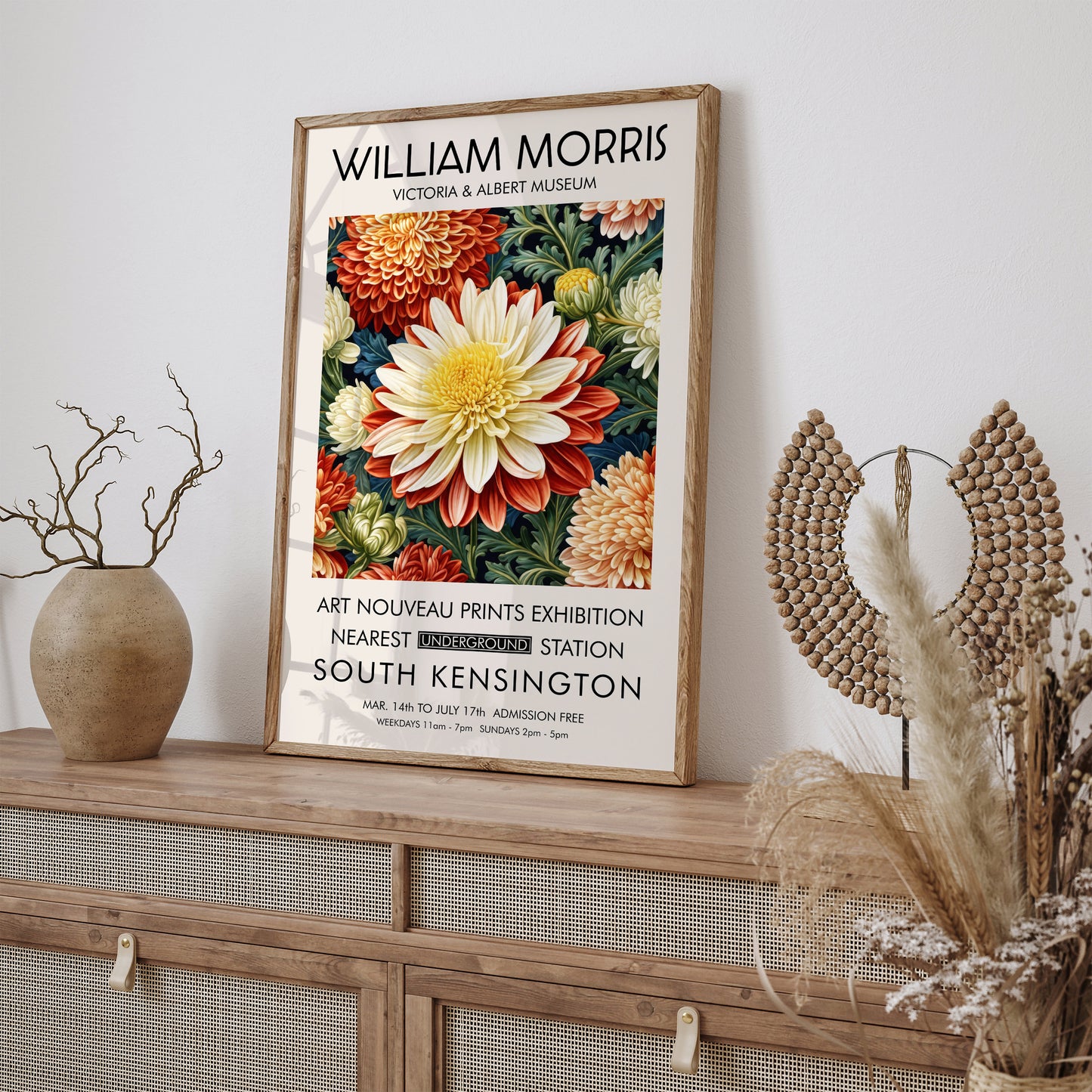 William Morris Chrysanthemum Poster