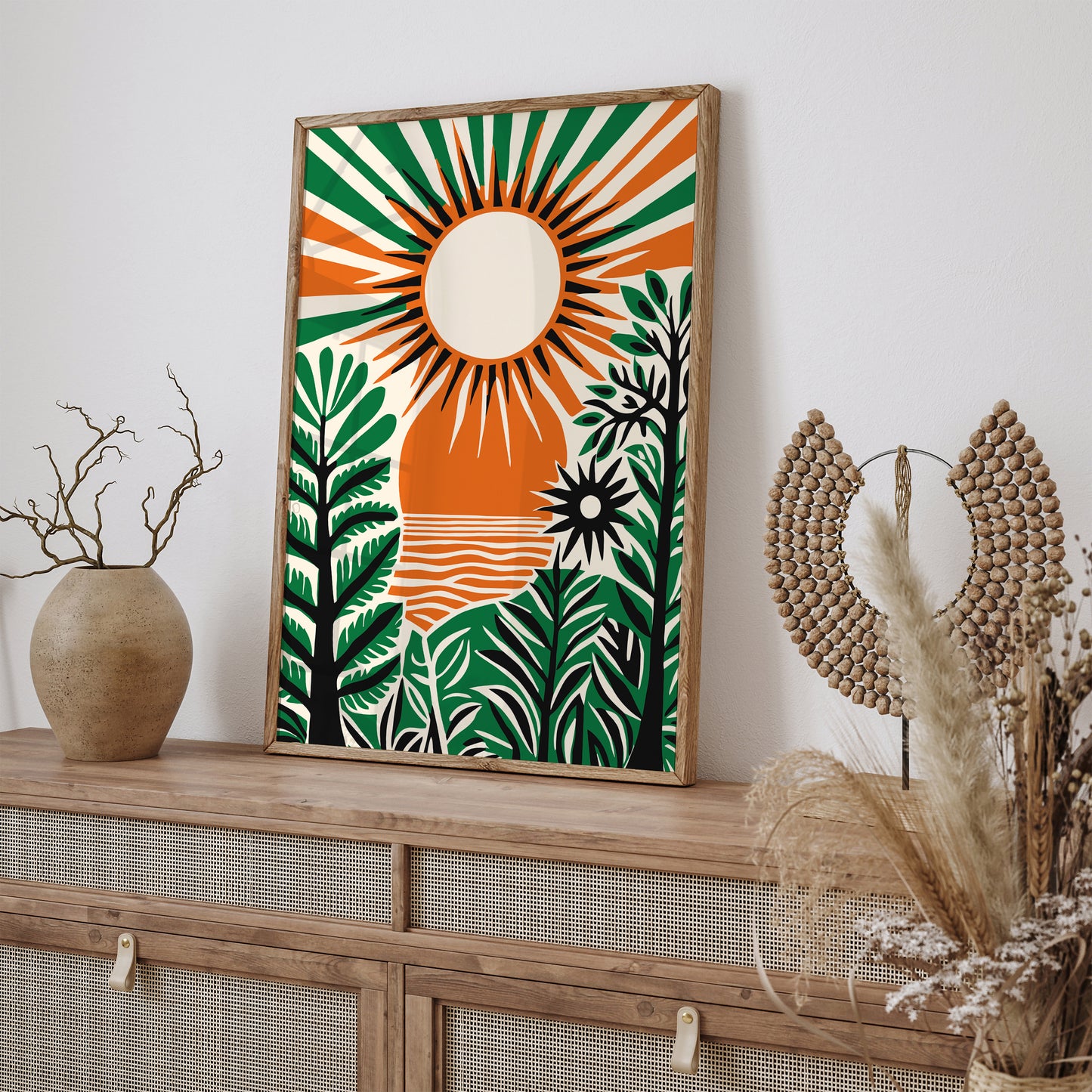 Farmhouse Sunshine Illustration Wall Art