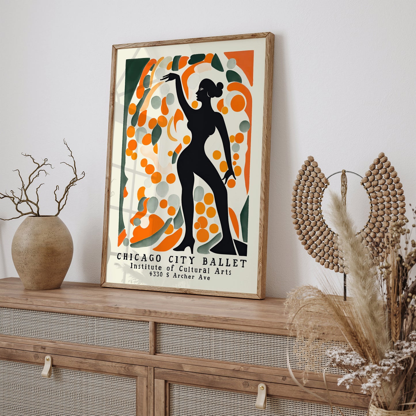 Chicago City Ballet Retro Ballerina Wall Art