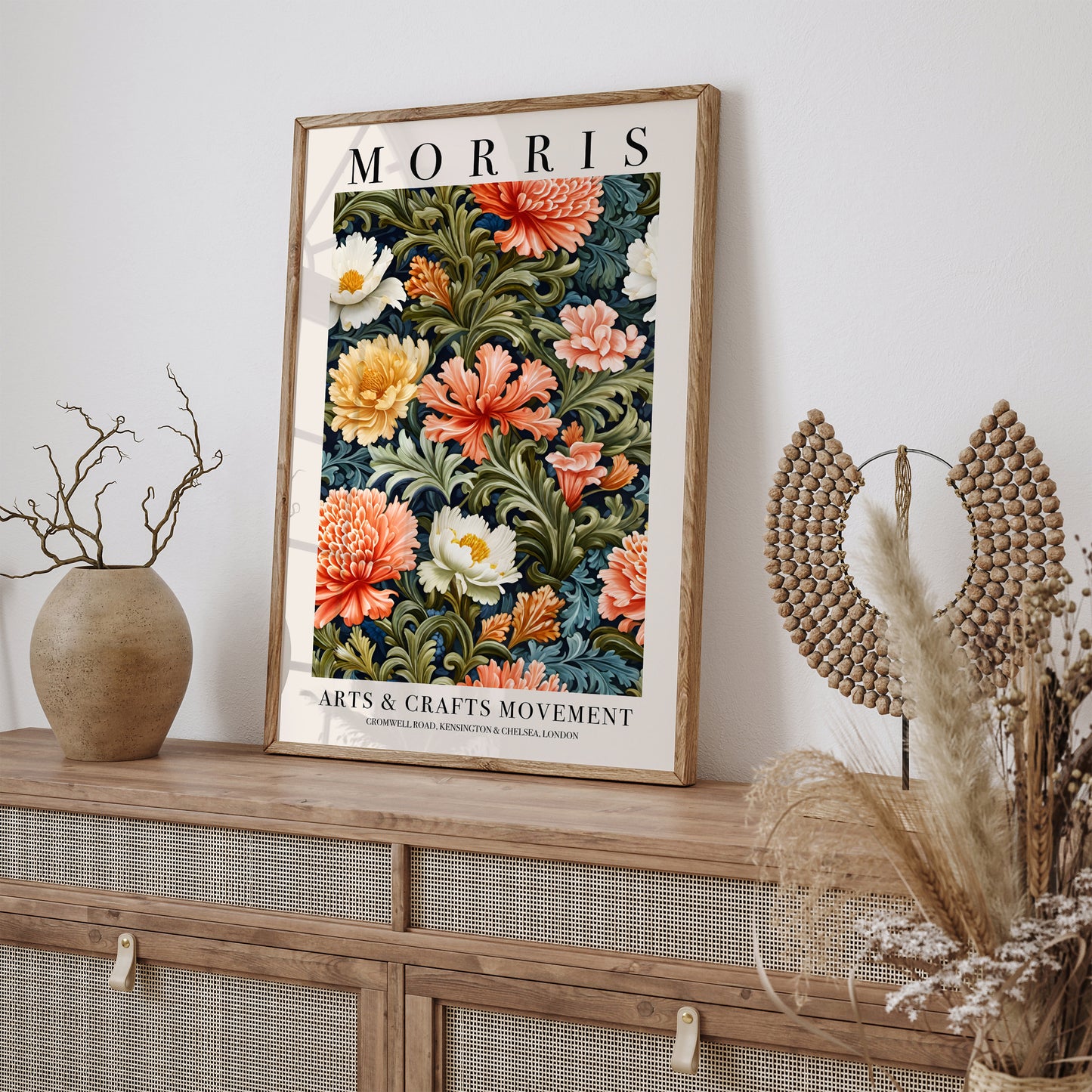 Art Nouveau Botanical William Morris Art Print
