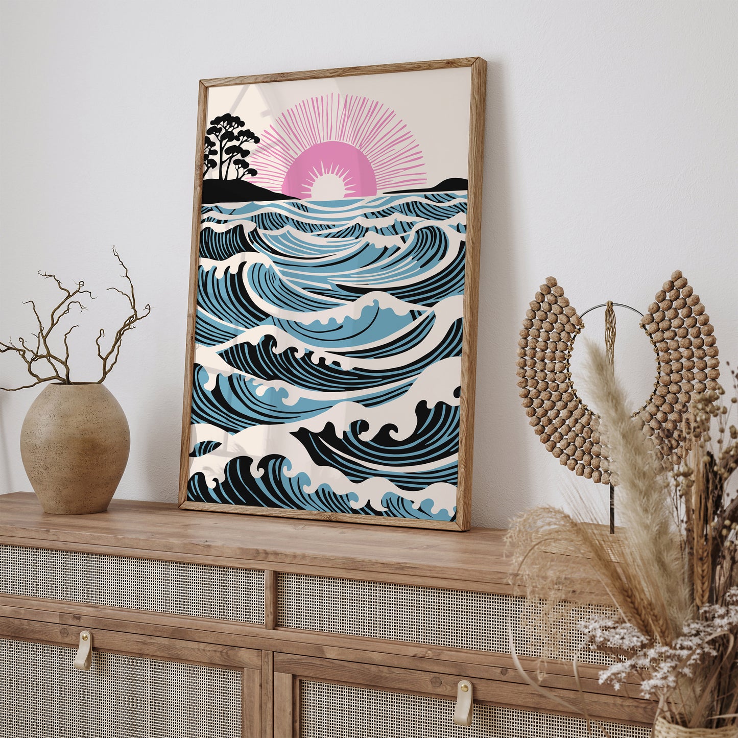 Peaceful Ocean Landscape Wall Art Print