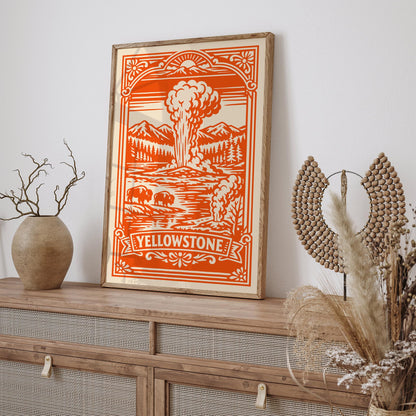 Yellowstone National Park Poster