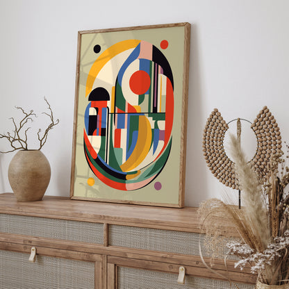 Modern Geometric Abstract Art Print