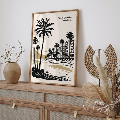 San Sebastia Barcelona Poster Print