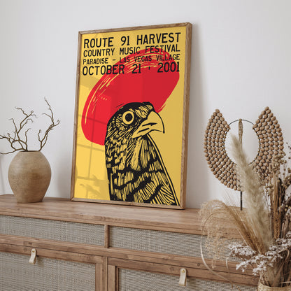 Country Music Festival Rooster Art Print