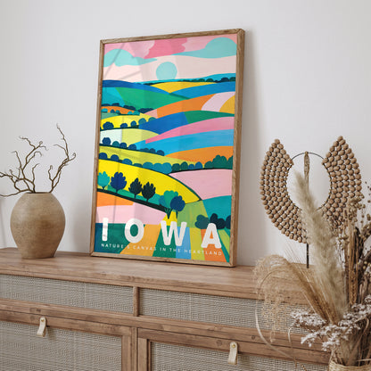 Iowa Travel Art Print - Scenic Poster