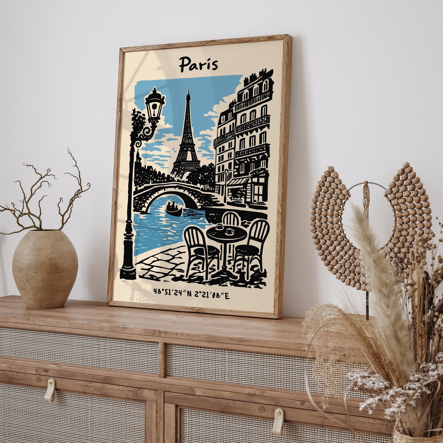 Paris Eiffel Tower Poster – Cityscape Wall Art
