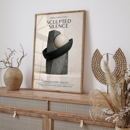 Sculpted Silence Exhibition Poster