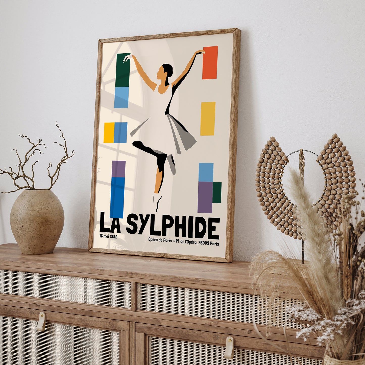 French La Sylphide Ballerina Retro Poster