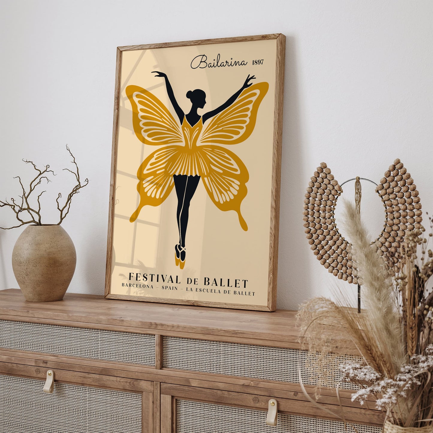 Butterfly Ballerina Ballet Festival Poster