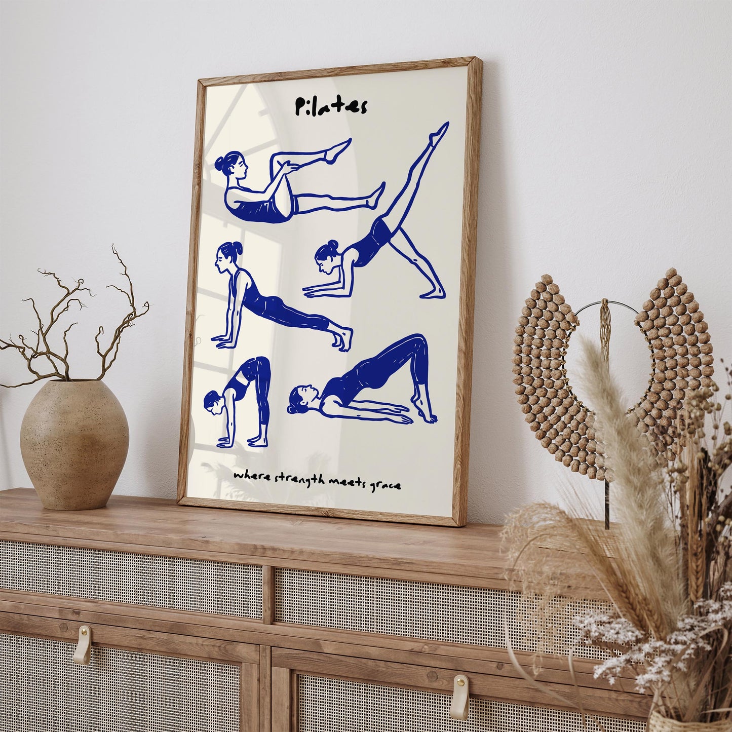 Pilates - where strenght meets grace Poster