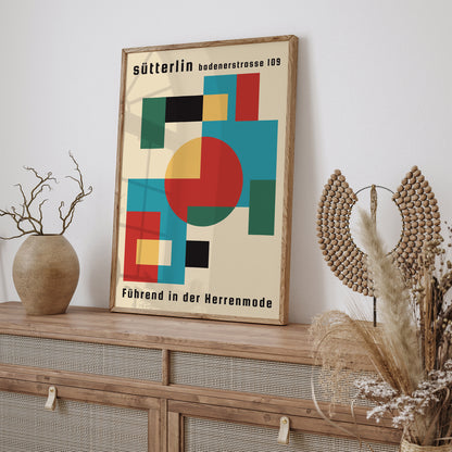 Bauhaus Sutterlin Minimalist Poster