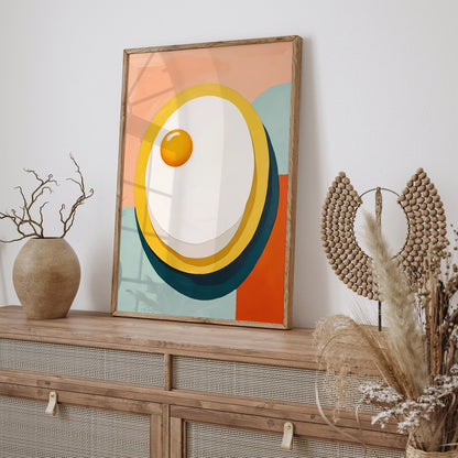 Modern Minimalist Egg Kitchen Wall Art